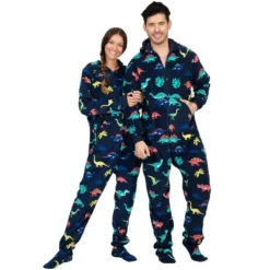 Footed Pajamas - Dinosaur Kingdom Adult Hoodie Fleece Onesie -MR Ave Clothing Shop GUEST 041a2f53 e29c 4781 8666 e7627a646bb9