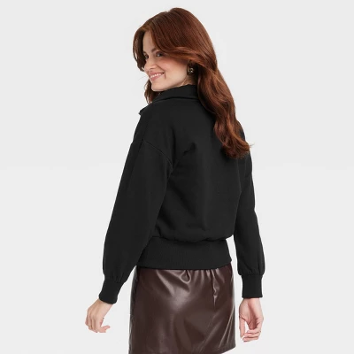 Women's Quarter Zip Sweatshirt - A New Day™ 3 Women's Quarter Zip Sweatshirt - A New Day™