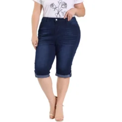 Agnes Orinda Women's Plus Size Mid-Rise Curvy Skinny Stretch Denim Jean Capri 21 Agnes Orinda Women's Plus Size Mid-Rise Curvy Skinny Stretch Denim Jean Capri -MR Ave Clothing Shop GUEST 0e3f8dae e525 4981 8976 a1c95106dfdc