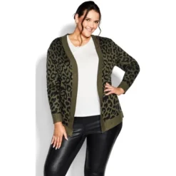 Women's Plus Size Longline Print Cardigan - Olive | AVENUE 9 Women's Plus Size Longline Print Cardigan - Olive | AVENUE -MR Ave Clothing Shop GUEST 1253383c a552 4f61 9b71 d2cd281d98c5
