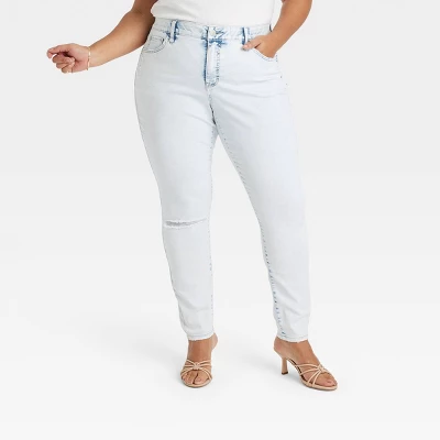 Women's Mid-Rise Skinny Jeans - Ava & Viv™ 8 Women's Mid-Rise Skinny Jeans - Ava & Viv™ - Image 7