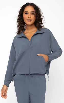 90 Degree By Reflex Womens Citylite Full Zip Jacket With Front Pockets And Side Bungee Cords 8 90 Degree By Reflex Womens Citylite Full Zip Jacket With Front Pockets And Side Bungee Cords - Image 6