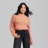 Women's Crewneck Open Knit Cropped Pullover - Wild Fable™ -MR Ave Clothing Shop GUEST 28fa1c2a 712d 427c b42c cee9f4067720