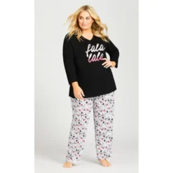 Women's Plus Size Falala Sleep Top - Black | AVENUE