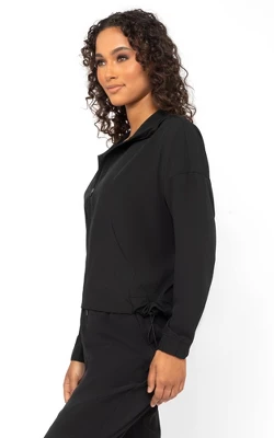 90 Degree By Reflex Womens Citylite Full Zip Jacket With Front Pockets And Side Bungee Cords 4 90 Degree By Reflex Womens Citylite Full Zip Jacket With Front Pockets And Side Bungee Cords - Image 2