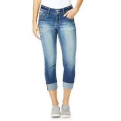 WallFlower Women's Luscious Curvy 23.5'' Crop Mid-Rise Insta Stretch Juniors (Available In Plus Size) -MR Ave Clothing Shop GUEST 344f9a32 7efb 40b8 89e5 42b5cc93afff