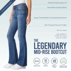 WallFlower Women's Legendary Bootcut Mid-Rise Insta Stretch Juniors Jeans (Standard And Plus) -MR Ave Clothing Shop GUEST 3606a164 3db1 4547 b5fc 26c05095ccf0