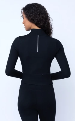 Yogalicious Womens Lux Crosstrain Everyday Half Zip Jacket With Thumbholes 6 Yogalicious Womens Lux Crosstrain Everyday Half Zip Jacket With Thumbholes - Image 4