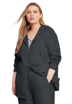 June + Vie By Roaman's Women’s Plus Size Cable-Knit Zip-Up Sweatshirt 4 June + Vie By Roaman's Women’s Plus Size Cable-Knit Zip-Up Sweatshirt - Image 2
