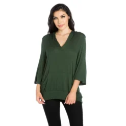 24seven Comfort Apparel Womens Trendy Oversized Fashion Hoodie Top -MR Ave Clothing Shop GUEST 46d0764c 0abd 481c 8353 05336b8f9e23