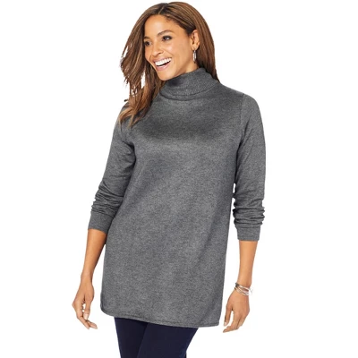 Jessica London Women’s Plus Size Cotton Cashmere Turtleneck 6 Jessica London Women’s Plus Size Cotton Cashmere Turtleneck - Image 4