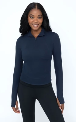 Yogalicious Womens Lux Crosstrain Everyday Half Zip Jacket With Thumbholes 9 Yogalicious Womens Lux Crosstrain Everyday Half Zip Jacket With Thumbholes - Image 7
