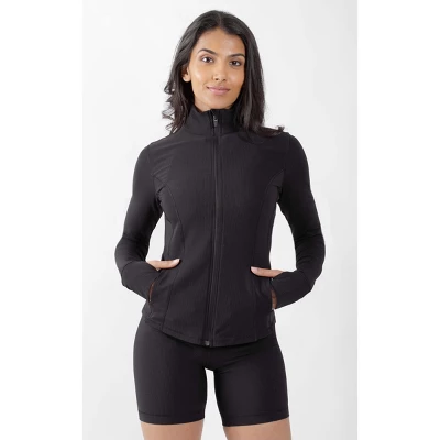 90 Degree By Reflex Interlink Ribbed Princess Seam Performance Jacket 6 90 Degree By Reflex Interlink Ribbed Princess Seam Performance Jacket - Image 4