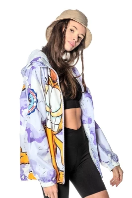 Members Only Women's Garfield Camo Windbreaker Jacket 5 Members Only Women's Garfield Camo Windbreaker Jacket - Image 3