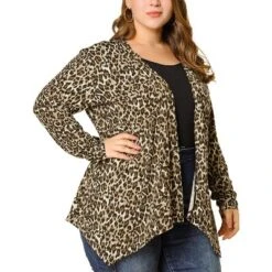 Agnes Orinda Women's Plus Size Print Asymmetric Open Front Fashion Cardigan -MR Ave Clothing Shop GUEST 64f5f6de ff45 4081 98f4 a5288e36bd08
