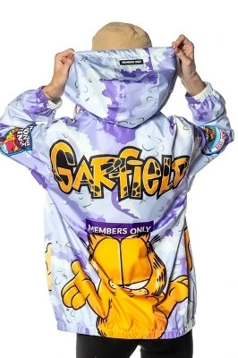 Members Only Women's Garfield Camo Windbreaker Jacket 4 Members Only Women's Garfield Camo Windbreaker Jacket - Image 2