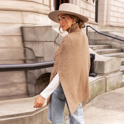 Women's Cable Knit Turtleneck Sweater - Cupshe 6 Women's Cable Knit Turtleneck Sweater - Cupshe - Image 4