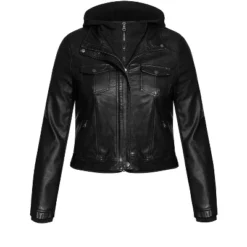 Women's Plus Size Layered Hoodie Jacket - Black | CCX -MR Ave Clothing Shop GUEST 6f2cdea1 aa43 42c8 892a c01ee9ec194d