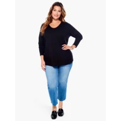 NIC+ZOEVital V-Neck Sweater Black Onyx Plus 1X 7 NIC+ZOEVital V-Neck Sweater Black Onyx Plus 1X -MR Ave Clothing Shop GUEST 6f86d8d1 ea2f 463c b31c 297fd4340027