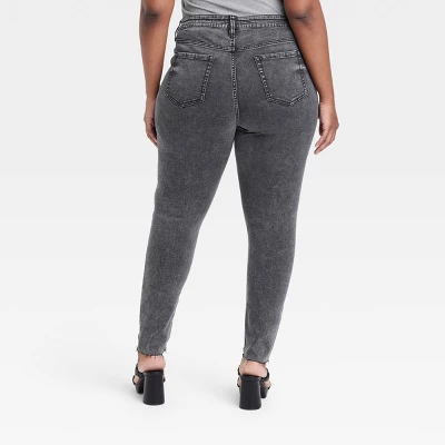 Women's Mid-Rise Skinny Jeans - Ava & Viv™ 2 Women's Mid-Rise Skinny Jeans - Ava & Viv™