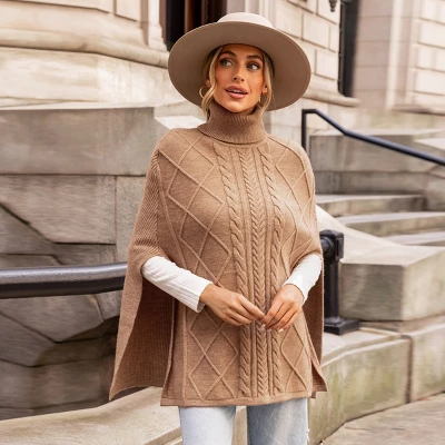 Women's Cable Knit Turtleneck Sweater - Cupshe 7 Women's Cable Knit Turtleneck Sweater - Cupshe - Image 5