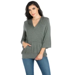 24seven Comfort Apparel Womens Trendy Oversized Fashion Hoodie Top -MR Ave Clothing Shop GUEST 8314d2a9 f749 4a17 b535 668e7ff13605