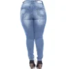 Women's Plus Size Super Stretch Light Blue Denim - White Mark -MR Ave Clothing Shop GUEST 85149467 7cc8 4951 8b32 e895a9984d6c