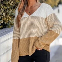Women's Striped Colorblock Drop Sleeve Sweater - Cupshe 11 Women's Striped Colorblock Drop Sleeve Sweater - Cupshe -MR Ave Clothing Shop GUEST 88b15e31 dde7 4bd3 8997 3f3d69289a1c
