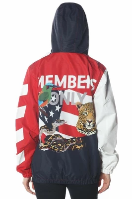 Members Only - Women's Jungle Print Popover Oversized Jacket 7 Members Only - Women's Jungle Print Popover Oversized Jacket - Image 5