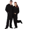 Footed Pajamas - Jet Black Adult Hoodie Chenille Onesie -MR Ave Clothing Shop GUEST ac387225 c3e3 408f 9269 99b490f2bf98