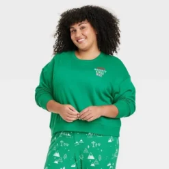 Women's Kinda Naughty Kinda Nice Matching Family Sweatshirt - Wondershop™ Green -MR Ave Clothing Shop GUEST b07cb30f 57ca 4354 accb 76d177079d67