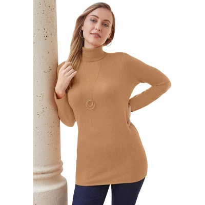 Jessica London Women’s Plus Size Cotton Cashmere Turtleneck 7 Jessica London Women’s Plus Size Cotton Cashmere Turtleneck - Image 5