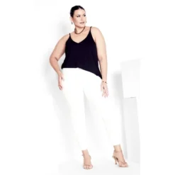 Women's Plus Size Butter Denim Pull On Jean White - Petite | AVENUE 7 Women's Plus Size Butter Denim Pull On Jean White - Petite | AVENUE -MR Ave Clothing Shop GUEST b6932582 6873 446b 9f6b 26827073aaae