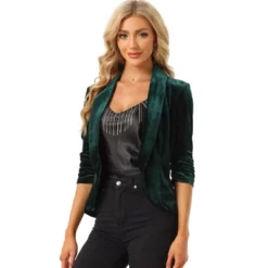 Allegra K Velvet Cardigan For Women's Lapel Collar Open Front Cardigan 13 Allegra K Velvet Cardigan For Women's Lapel Collar Open Front Cardigan -MR Ave Clothing Shop GUEST b9a1e91a 7430 427e 9298 f9760370c53b