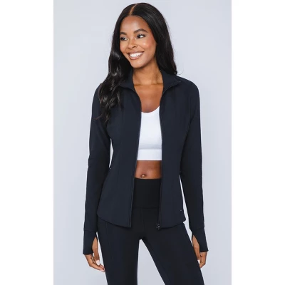 Yogalcious Womens Polarlux Fleece Lined Full Zip Perfomance Jacket 3 Yogalcious Womens Polarlux Fleece Lined Full Zip Perfomance Jacket