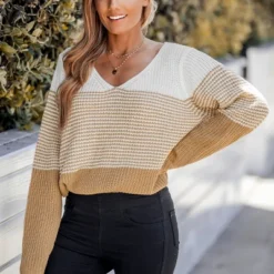 Women's Striped Colorblock Drop Sleeve Sweater - Cupshe 13 Women's Striped Colorblock Drop Sleeve Sweater - Cupshe -MR Ave Clothing Shop GUEST c69b0fd0 1942 4d99 8980 da105ac10052