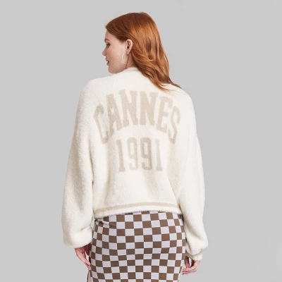 Women's Ascot + Hart Cannes Graphic Cardigan - Off-White 4 Women's Ascot + Hart Cannes Graphic Cardigan - Off-White - Image 2