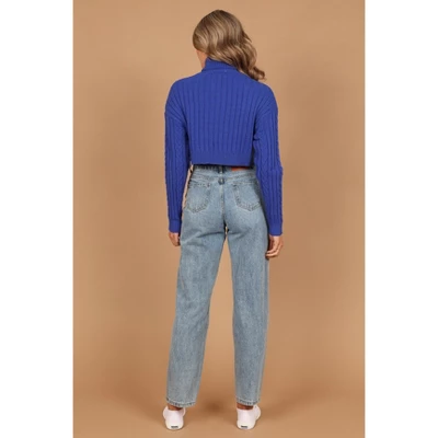 Petal And Pup Womens Kellan Turtleneck Cable Crop Knit Sweater 5 Petal And Pup Womens Kellan Turtleneck Cable Crop Knit Sweater - Image 3