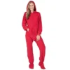 Footed Pajamas - Bright Red Adult Hoodie Fleece Onesie -MR Ave Clothing Shop GUEST d7ee8736 a783 4152 a6dc 8262e69db475