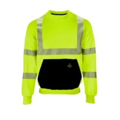 RefrigiWear High Visibility Hi Vis ANSI Type R, Class 3 Breathable Safety Crewneck Sweatshirt -MR Ave Clothing Shop GUEST df5cf7a5 9b15 40da b117 d92e0d204e6c