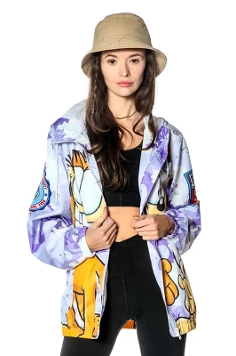 Members Only Women's Garfield Camo Windbreaker Jacket 7 Members Only Women's Garfield Camo Windbreaker Jacket - Image 5