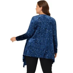 Agnes Orinda Women's Plus Size Elegant 3/4 Sleeve Star Print Shrug Cardigan 11 Agnes Orinda Women's Plus Size Elegant 3/4 Sleeve Star Print Shrug Cardigan -MR Ave Clothing Shop GUEST e5fb820e ebfd 49c7 a574 ec3f21042157
