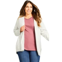 Women's Plus Size Grace Cardigan - Ivory | AVENUE -MR Ave Clothing Shop GUEST ee4cb84f 070d 46bd ad04 8e77688d94c3