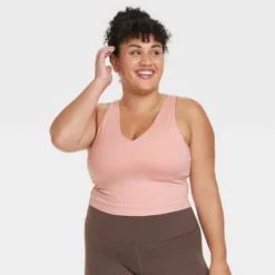 Women's Light Support V-Neck Cropped Sports Bra - All In Motion™ -MR Ave Clothing Shop GUEST ef02088f a27d 42fe a900 7d1682dce6b2