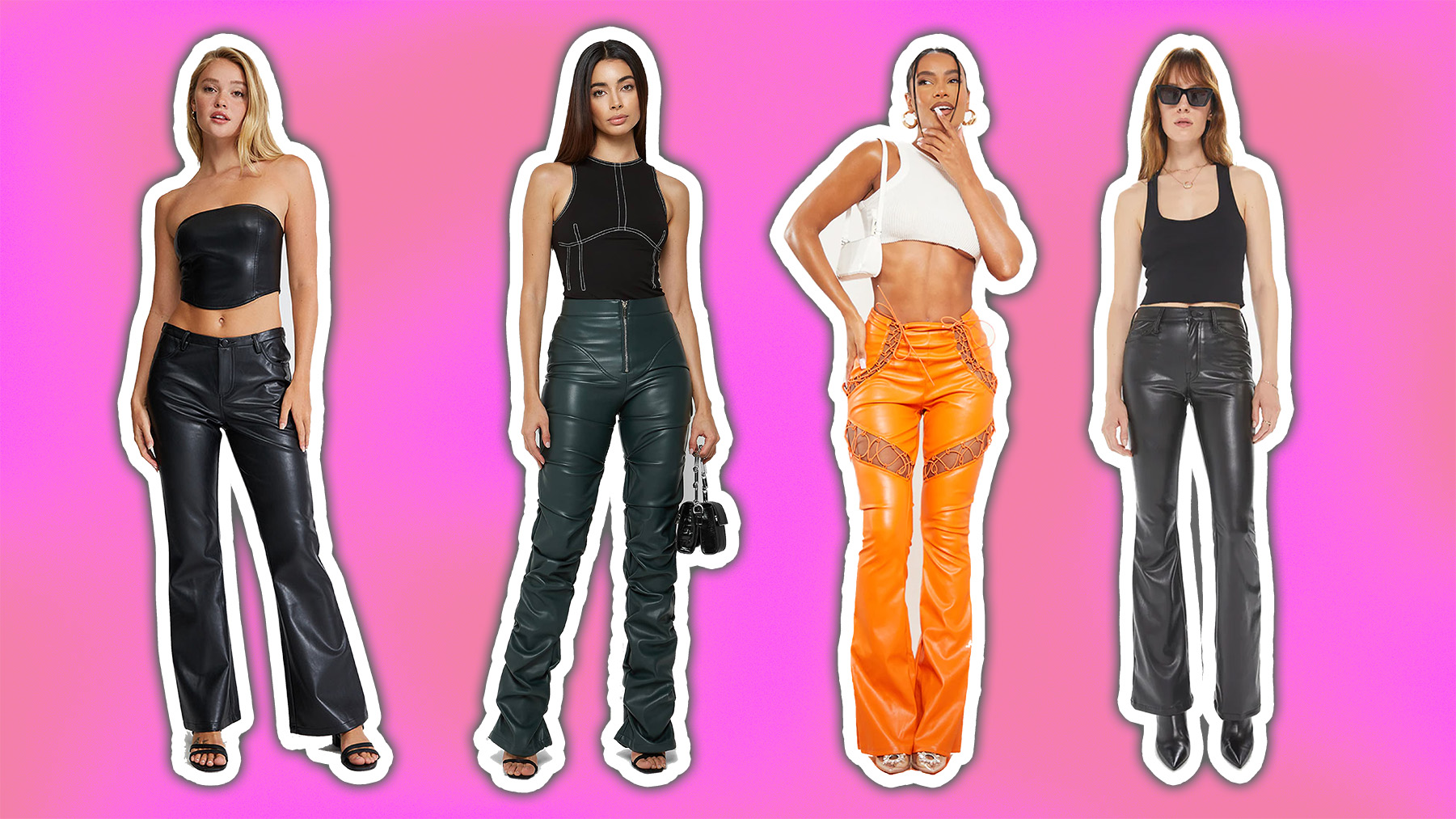 MR Ave Clothing Shop -MR Ave Clothing Shop Best Leather Flare Pants